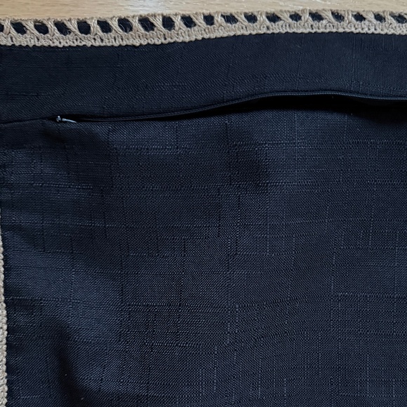 NordECO Home Pillow Cover Black 17" X 17" - Picture 5 of 12